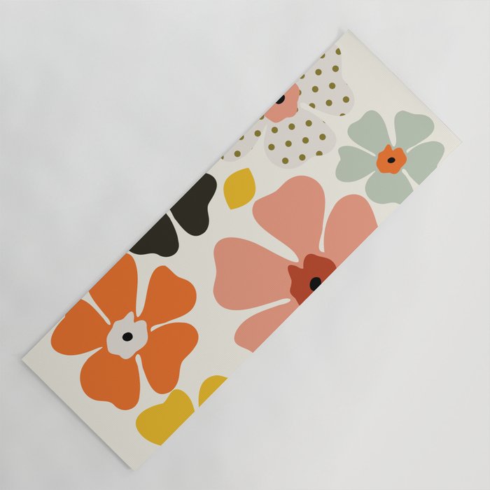 Daisies mid modern 3 Yoga Mat Gallery Image 1