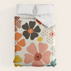 Daisies mid modern 3 Duvet Cover Gallery Image 6
