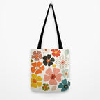 Daisies mid modern 3 Tote Bag Gallery Image 2