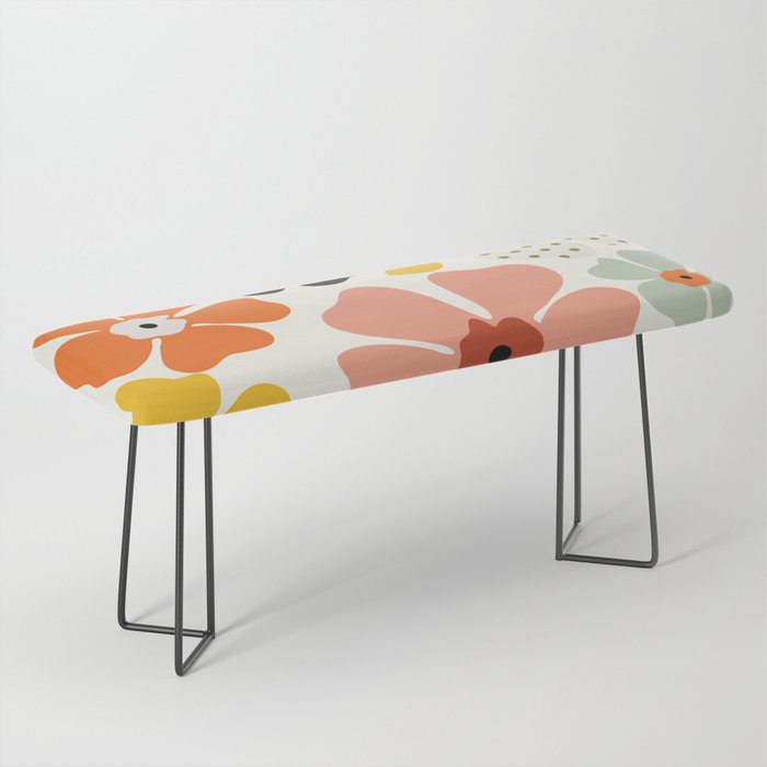 Daisies mid modern 3 Bench Gallery Image 1