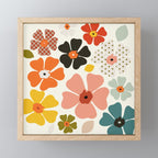 Daisies mid modern 3 Mini Art Print Gallery Image 1