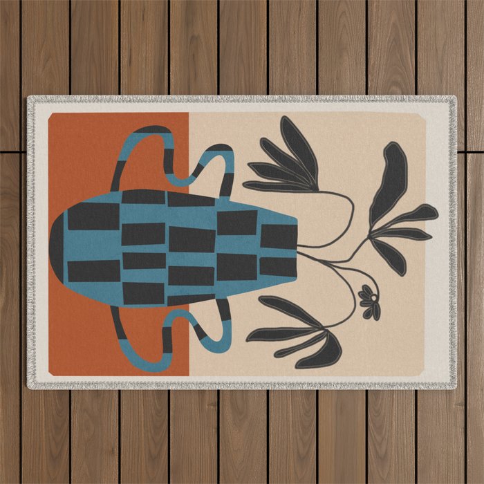 Modern Botanicals No 3 Outdoor Rug Gallery Image 1