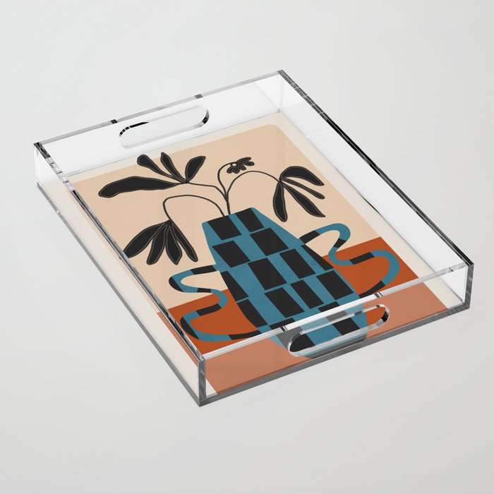 Modern Botanicals No 3 Acrylic Tray Gallery Image 1