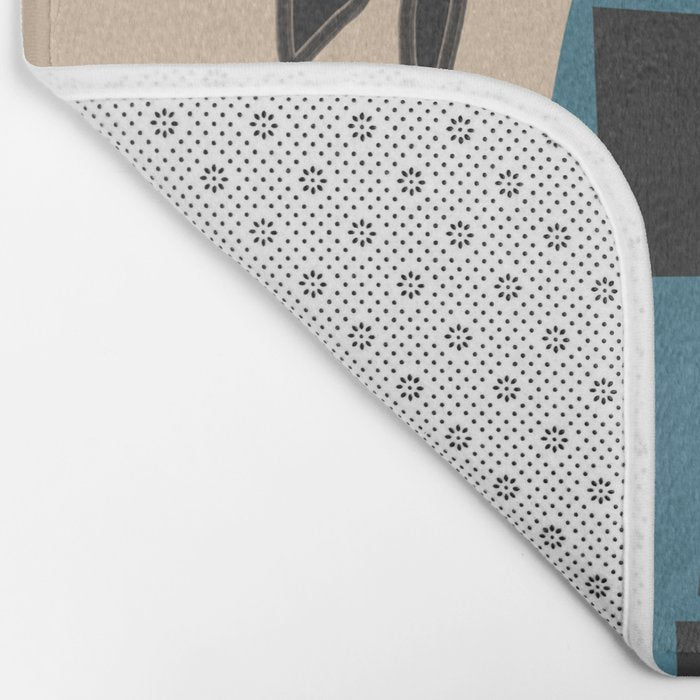 Modern Botanicals No 3 Bath Mat Gallery Image 2