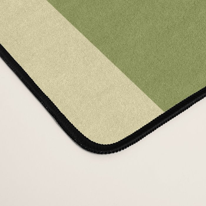 Vertical Stripes Blue Aqua Olive Vanilla Pattern 2 Desk Mat Gallery Image 4
