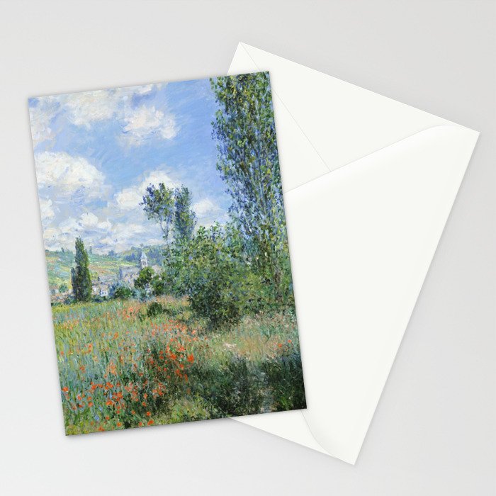 View of Vetheuil by Claude Monet, 1880 Stationery Card Gallery Image 2