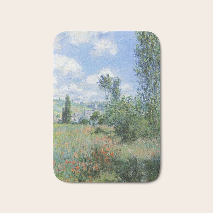 View of Vetheuil by Claude Monet, 1880 Bath Mat Gallery Image 1
