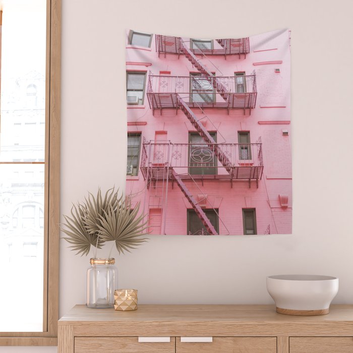 Pink Soho NYC Wall Tapestry Gallery Image 2