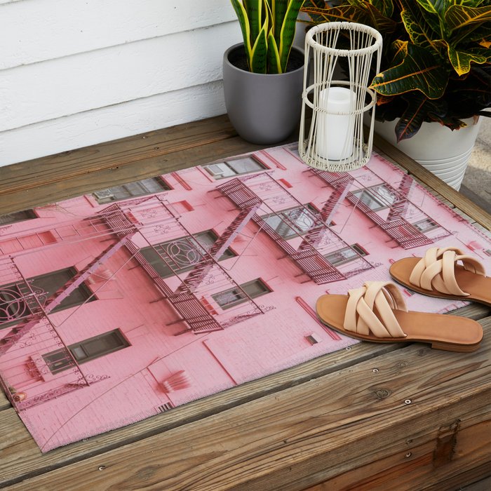 Pink Soho NYC Outdoor Rug Gallery Image 2