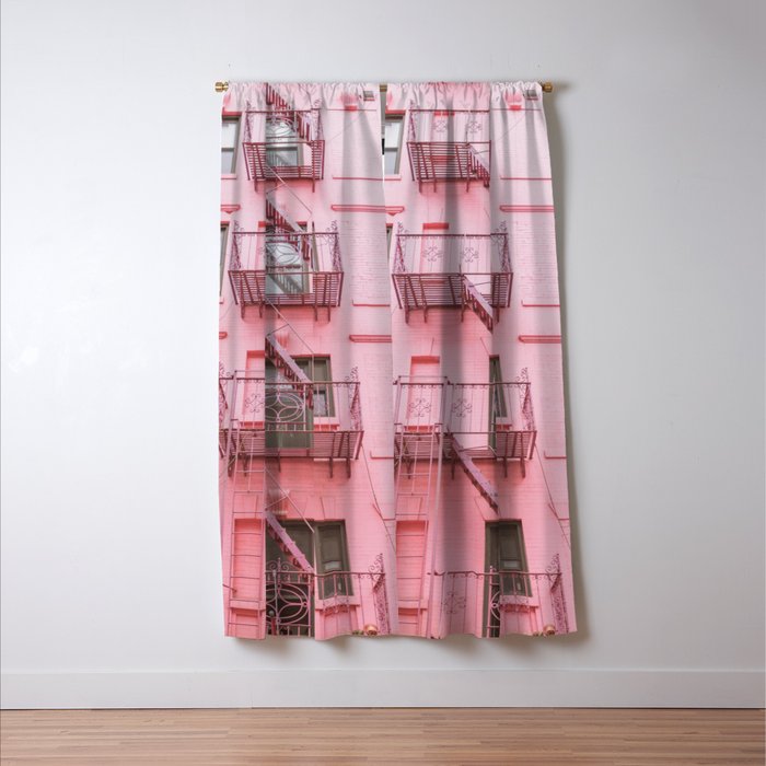 Pink Soho NYC Window Curtain Gallery Image 3