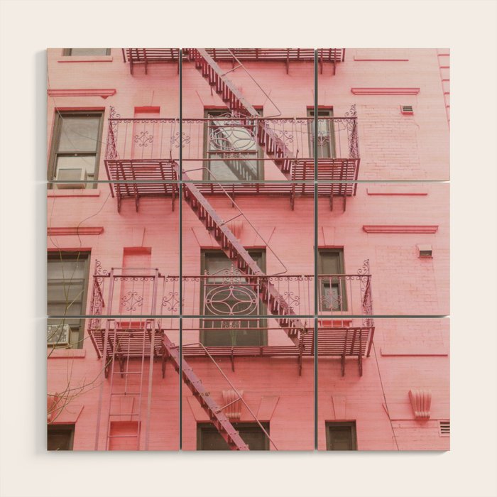 Pink Soho NYC Wood Wall Art Gallery Image 1