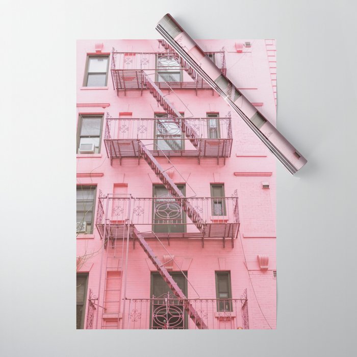 Pink Soho NYC Wrapping Paper Gallery Image 1