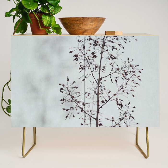 Breezy - fresh botanical floral photograph Credenza Gallery Image 1