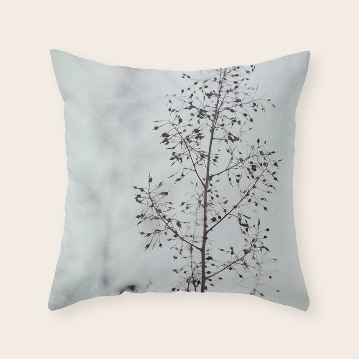 Breezy - fresh botanical floral photograph Throw Pillow Gallery Image 6