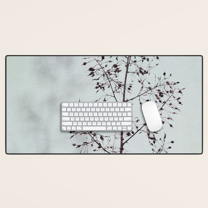 Breezy - fresh botanical floral photograph Desk Mat Gallery Image 1