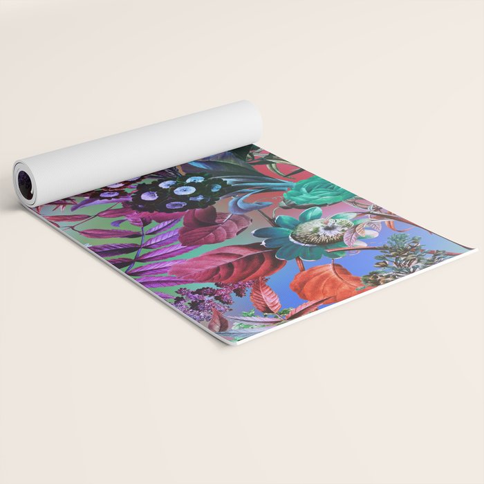 Multicolor Floral Pattern Yoga Mat Gallery Image 2