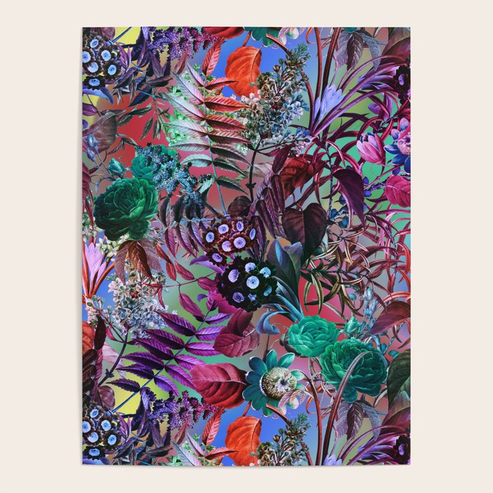 Multicolor Floral Pattern Poster Gallery Image 4