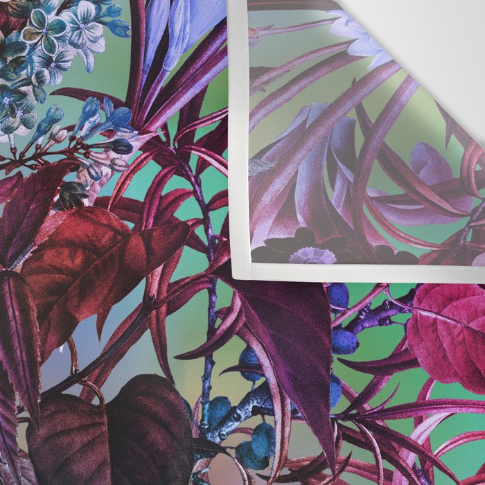 Multicolor Floral Pattern Wall Tapestry Gallery Image 3