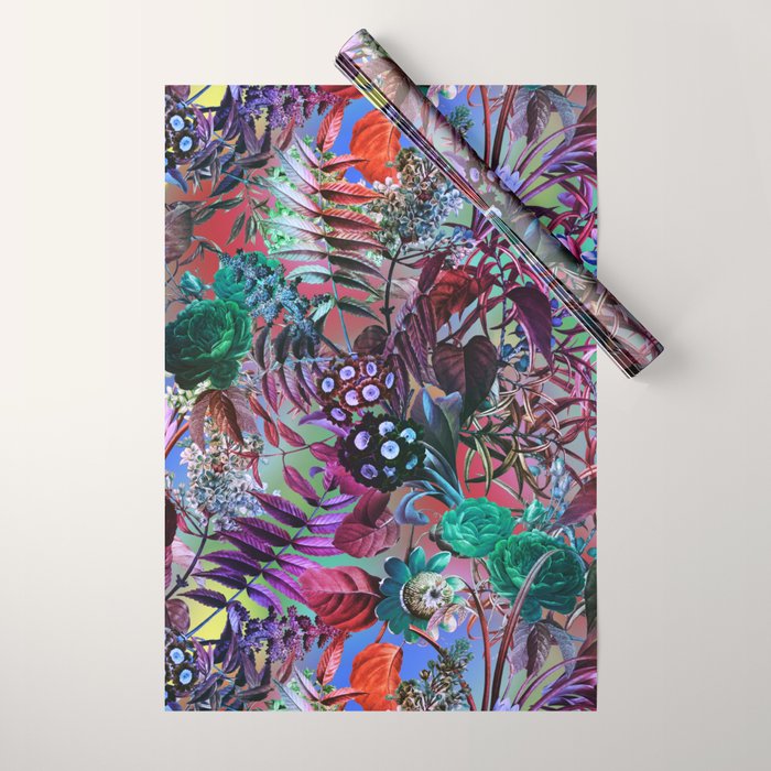 Multicolor Floral Pattern Wrapping Paper Gallery Image 1