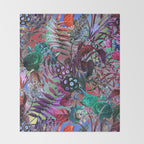 Multicolor Floral Pattern Throw Blanket Gallery Image 2