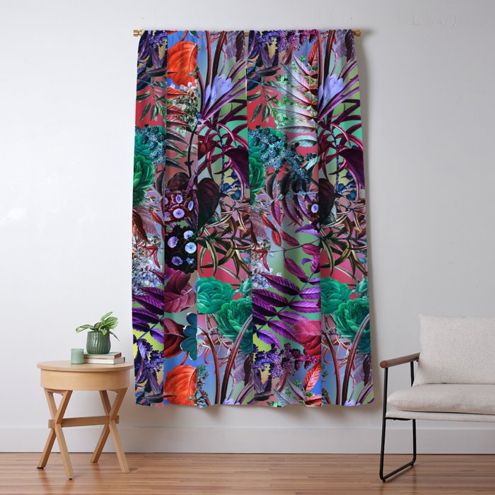 Multicolor Floral Pattern Window Curtain Gallery Image 5
