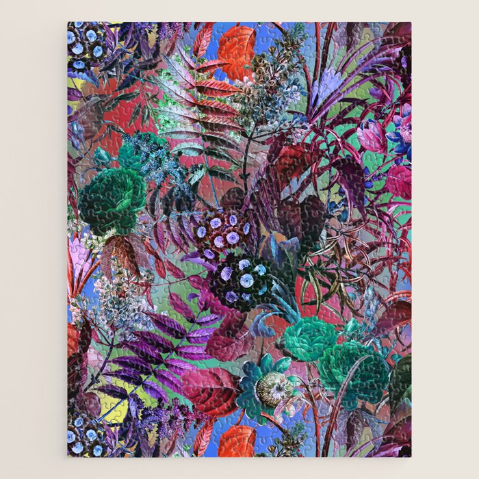 Multicolor Floral Pattern Jigsaw Puzzle Gallery Image 1