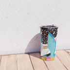 Steeze - 80's memphis rollerskating rad neon trendy art gifts throwback retro vibes Travel Mug Gallery Image 4