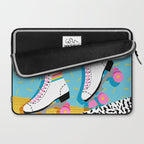 Steeze - 80's memphis rollerskating rad neon trendy art gifts throwback retro vibes Laptop Sleeve Gallery Image 2