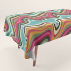 retro wave MANA Tablecloth Gallery Image 1