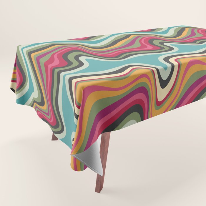 retro wave MANA Tablecloth Gallery Image 1