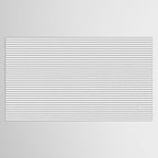 Ultra Fine Stripes Horizontal Minimalist Pattern in Gray and White Tablecloth Gallery Image 2