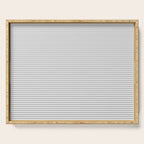 Ultra Fine Stripes Horizontal Minimalist Pattern in Gray and White Serving Tray Gallery Image 1