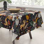 Christmas night forest 10 Tablecloth Gallery Image 3