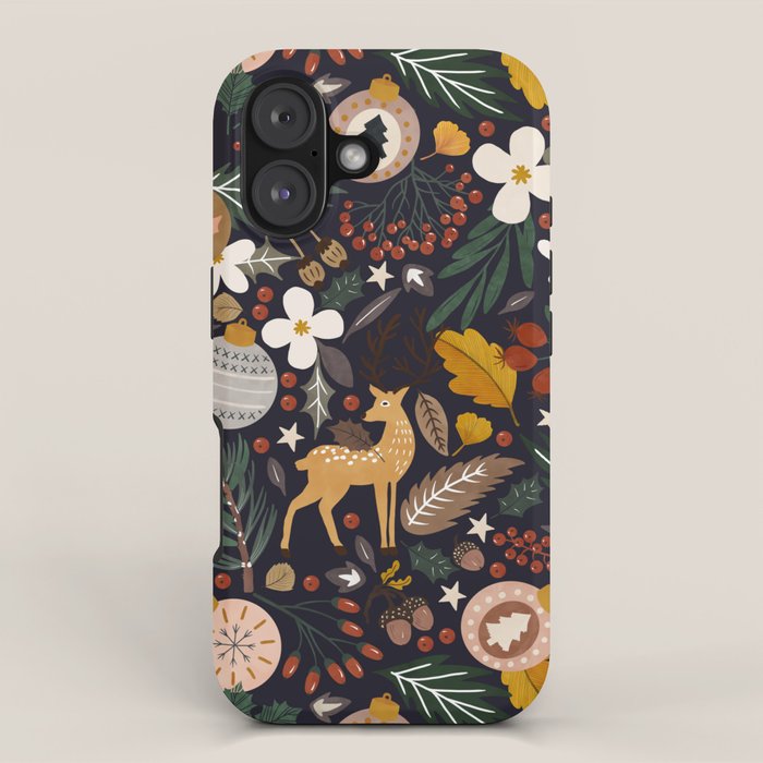 Christmas night forest 10 iPhone Case Gallery Image 1