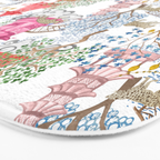 Multi Color Leopards in Pagoda Forest Bath Mat Gallery Image 3