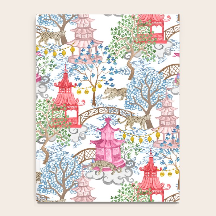 Multi Color Leopards in Pagoda Forest Notebook Gallery Image 4