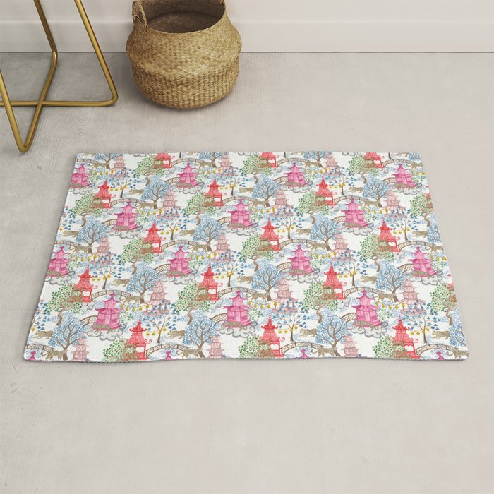 Multi Color Leopards in Pagoda Forest Rug Gallery Image 1