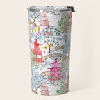 Multi Color Leopards in Pagoda Forest Travel Mug Gallery Image 2