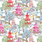 Multi Color Leopards in Pagoda Forest Coffee Mug Gallery Image 2