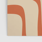 Palm Springs - Midcentury Modern Retro Pattern in Mid Mod Beige and Burnt Orange Poster Gallery Image 3