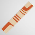 Palm Springs - Midcentury Modern Retro Pattern in Mid Mod Beige and Burnt Orange Table Runner Gallery Image 3
