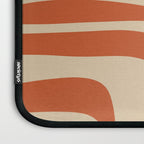 Palm Springs - Midcentury Modern Retro Pattern in Mid Mod Beige and Burnt Orange Laptop Sleeve Gallery Image 3