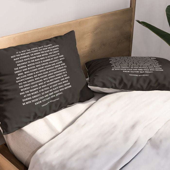 The Man in the Arena - Theodore Roosevelt Pillow Sham Gallery Image 2