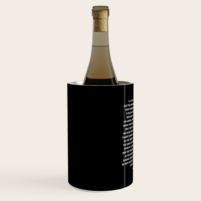 The Man in the Arena - Theodore Roosevelt Wine Chiller Gallery Image 2