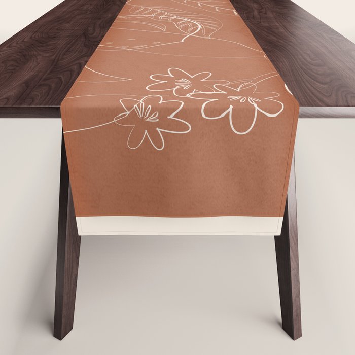 Peaches - Line Art 3 Table Runner Gallery Image 1