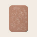 Peaches - Line Art 3 Bath Mat Gallery Image 1