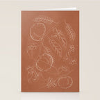 Peaches - Line Art 3 Stationery Card Gallery Image 2
