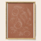 Peaches - Line Art 3 Serving Tray Gallery Image 1
