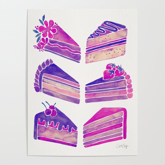 Cake Slices - Unicorn Palette Poster Gallery Image 4