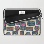 Vagabondâs Cupboard - midnight, cream, and more Laptop Sleeve Gallery Image 2